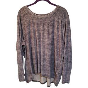 Climate Right Heather Gray Long Sleeve Shirt Sz 3X